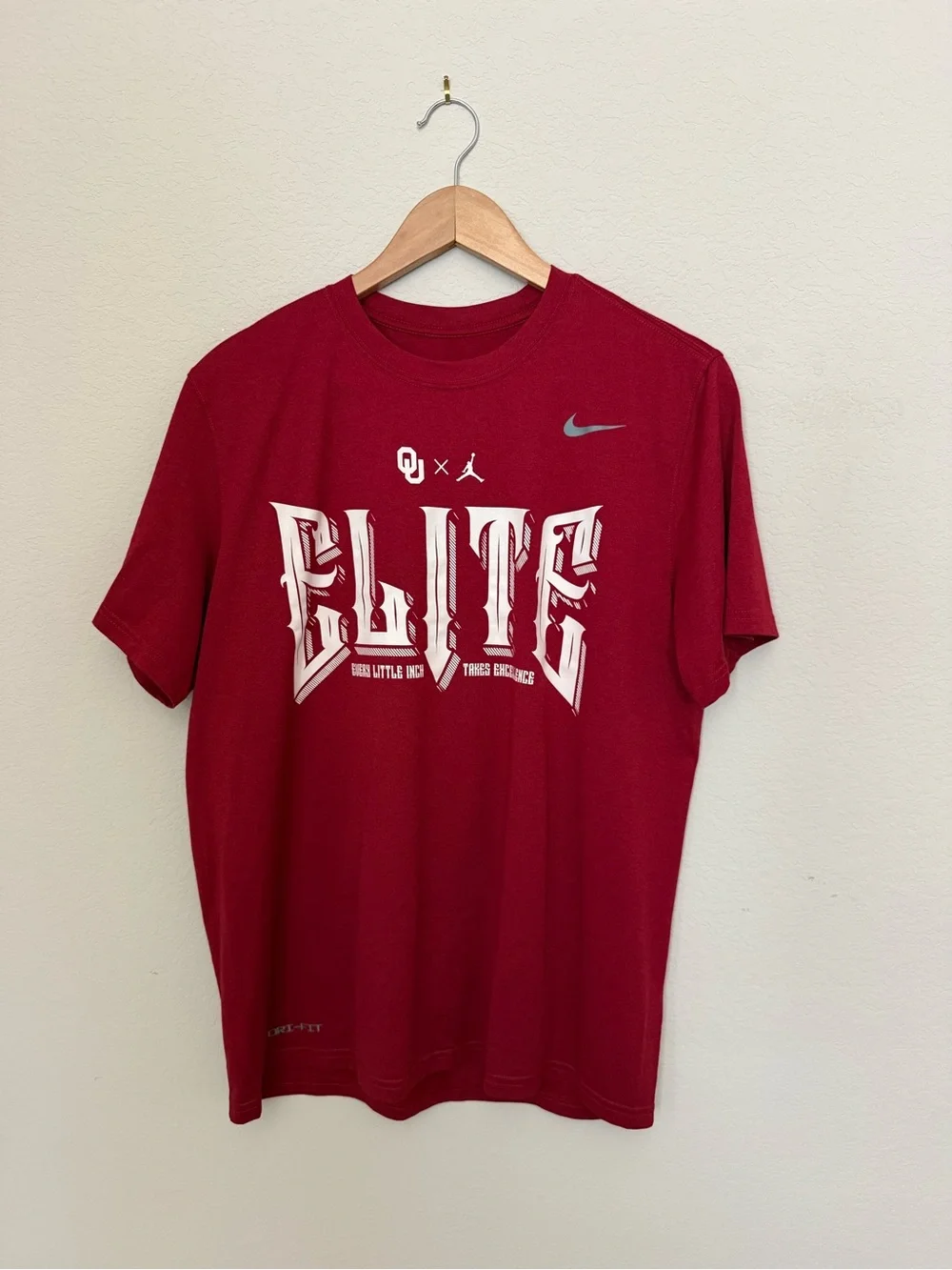 OU Football Team Issued Player Exclusive Nike Jordan Short Sleeve Tee Mens Large - Picture 3 of 6